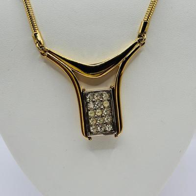 Lot 507J: Gold-Tone Fashion Jewelry: Swiss Made Majestime Bracelet Watch, Fox Pendant, Omega Bracelet