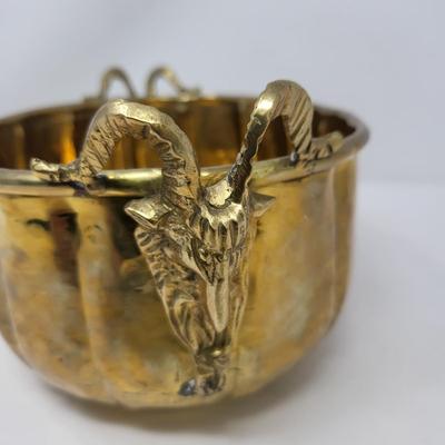Brass Planter Ram Head Handles India