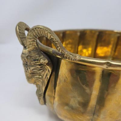 Brass Planter Ram Head Handles India