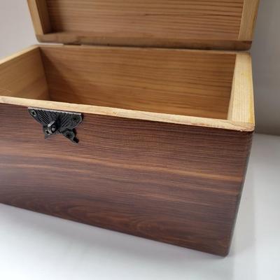 Small Cedar Treasure Box 10" x 6"