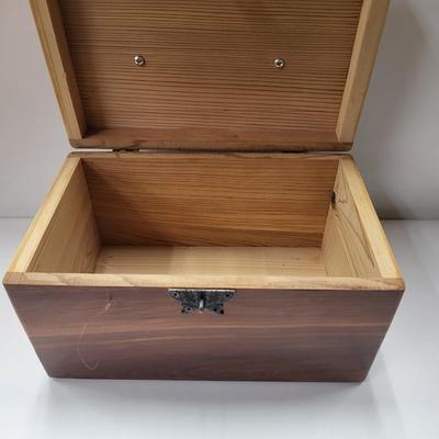 Small Cedar Treasure Box 10" x 6"
