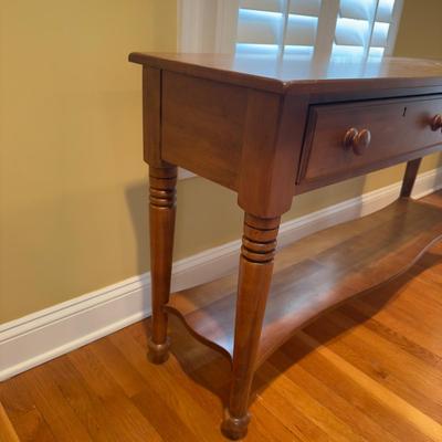 395 Vintage Cherry Two Drawer Console Table