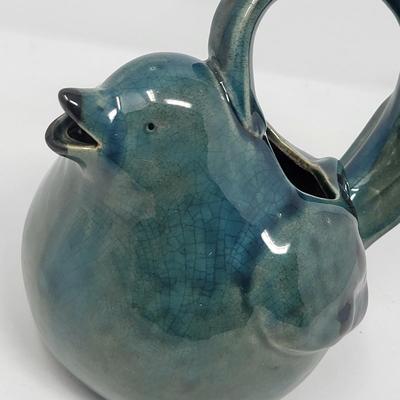 Vintage Pottery Bird Watering Jug Or Planter