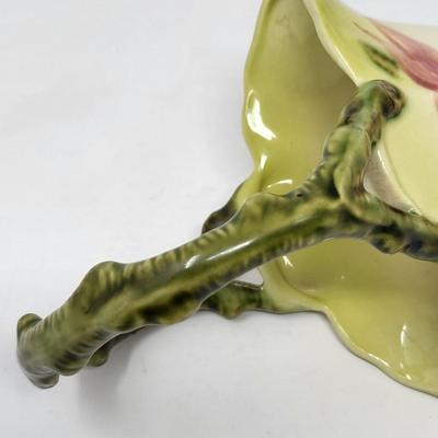 Vintage Hull USA Pottery Basket Vase