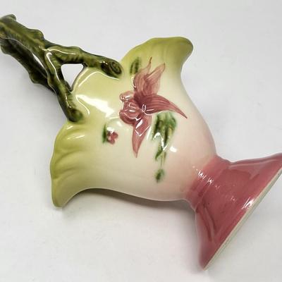 Vintage Hull USA Pottery Basket Vase