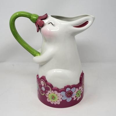 Department 56 Bunny Pitcher