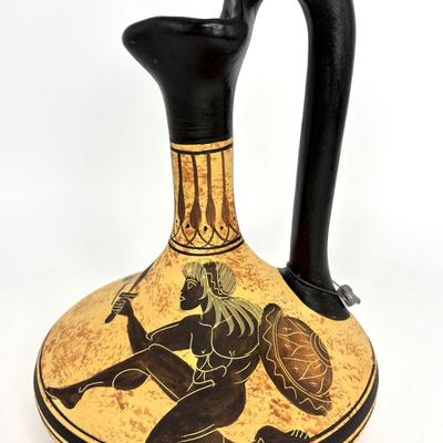 Vintage Greek Handmade Terra-Cotta Vases