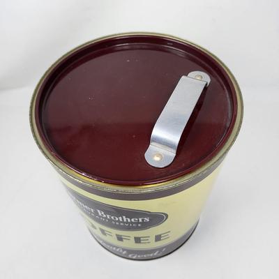 Large Vintage Farmer Brothers Coffee Tin