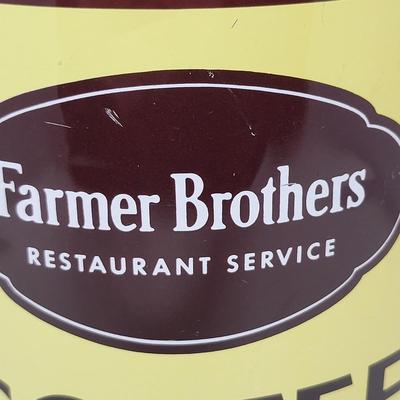 Large Vintage Farmer Brothers Coffee Tin