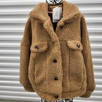LuLaRoe Sherpa Fleece Button Down Jacket Size L