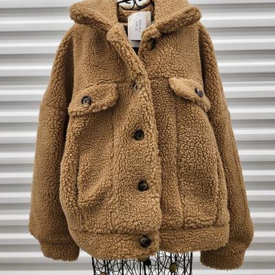 LuLaRoe Sherpa Fleece Button Down Jacket Size L