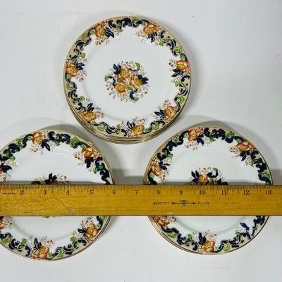Lot of (16) - 6" bread plate Antique John Maddock and Son Royal Vitreous, English Transfer ware, Majestic Pattern)