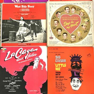 Lot of 19 Vintage Broadway Musical Records - Annie, Bye Bye Birdie, Peter Pan, West Side Story, and more!