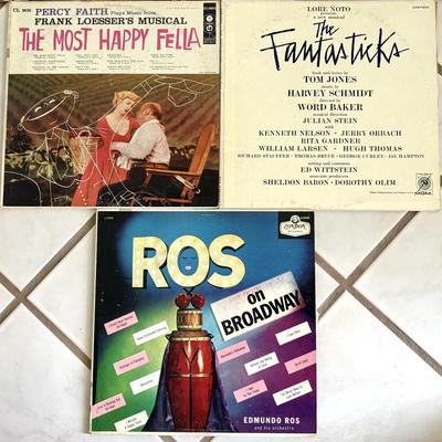 Lot of 19 Vintage Broadway Musical Records - Annie, Bye Bye Birdie, Peter Pan, West Side Story, and more!