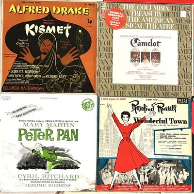 Lot of 19 Vintage Broadway Musical Records - Annie, Bye Bye Birdie, Peter Pan, West Side Story, and more!