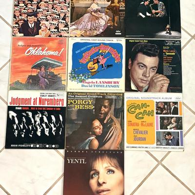 Lot of 10 Vintage Original Soundtrack Records - Oklahoma, The King and I, and more!