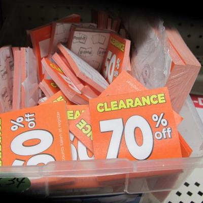 Retail Store Price Break Clearance Tags #22