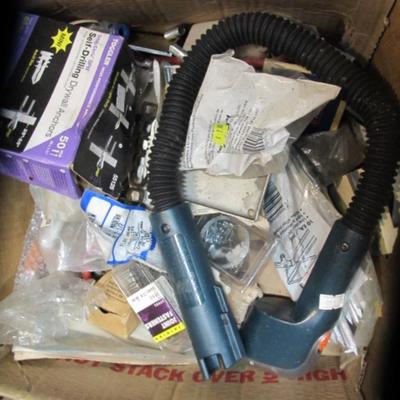 Misc Box Of Hand Tools & Hardware #24
