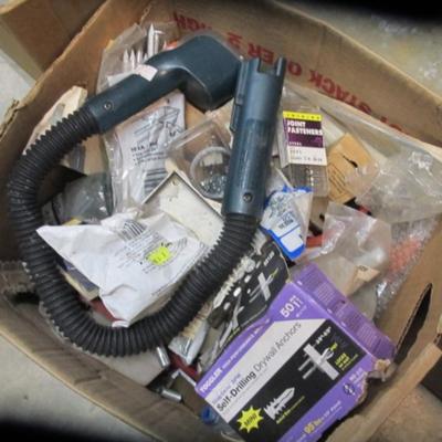Misc Box Of Hand Tools & Hardware #24