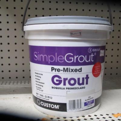 Simple Grout Pre Mixed Alabaster Gallon
