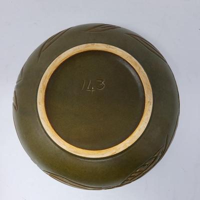 Vintage Glazed Pottery Bowl