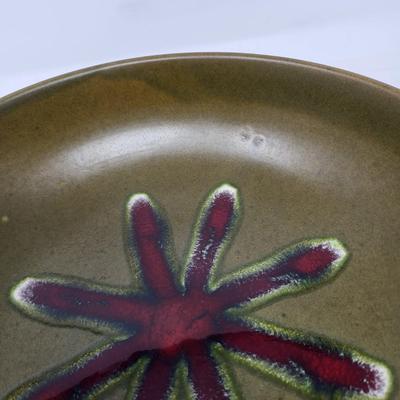 Vintage Glazed Pottery Bowl