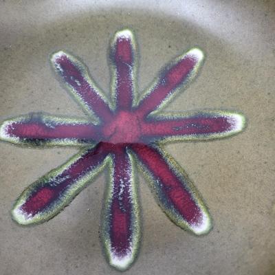 Vintage Glazed Pottery Bowl