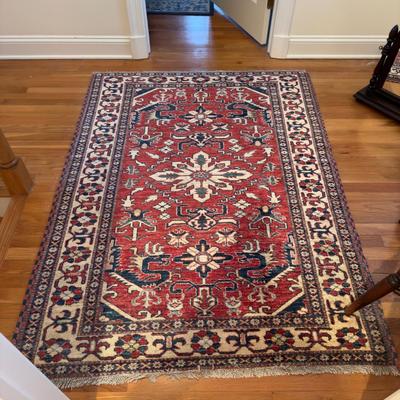 430 Vintage Persian Oriental Rug 4'1" x 5'5"