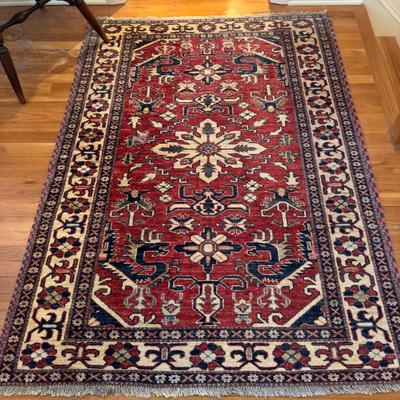 430 Vintage Persian Oriental Rug 4'1" x 5'5"