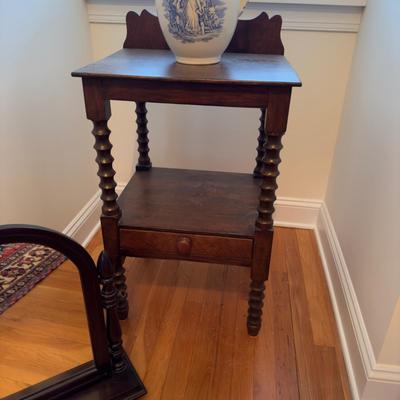 432 Vintage Single Stand with Dresser Mirror and Water Jug