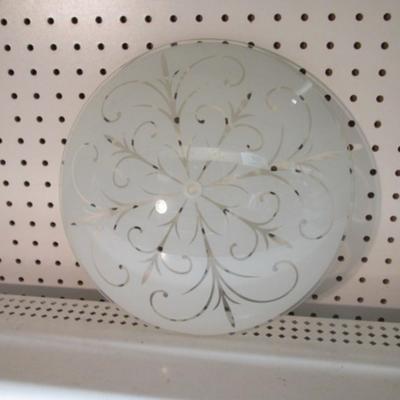 4 - Round Glass Light Fixture Lamp Shades