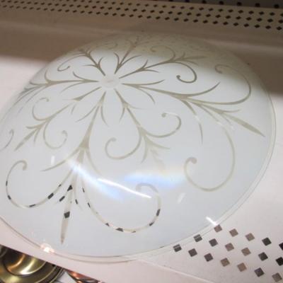 4 - Round Glass Light Fixture Lamp Shades