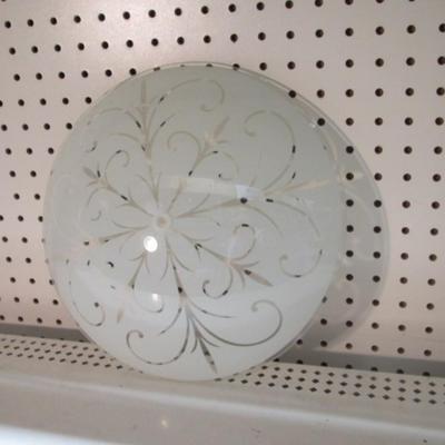 4 - Round Glass Light Fixture Lamp Shades