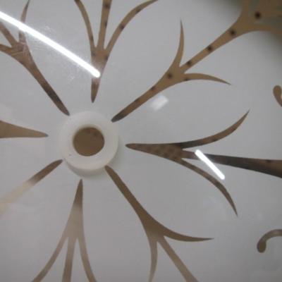 4 - Round Glass Light Fixture Lamp Shades