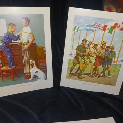 SCOUTING THROUGH THE EYES OF NORMAN ROCKWELL (10 PRINTS)