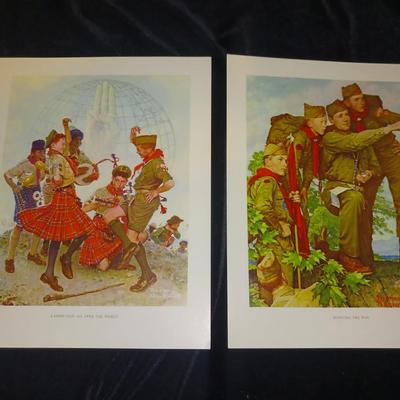 SCOUTING THROUGH THE EYES OF NORMAN ROCKWELL (10 PRINTS)