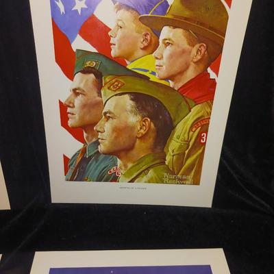 SCOUTING THROUGH THE EYES OF NORMAN ROCKWELL (10 PRINTS)