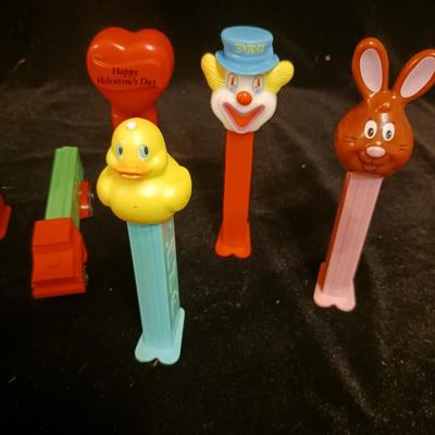 A COLLECTION OF PEZ DISPENSERS