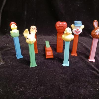 A COLLECTION OF PEZ DISPENSERS