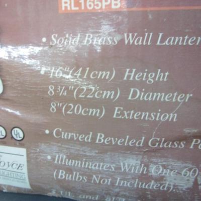 Outdoor Lantern Solid Brass 16"