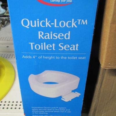 Carex Quick Lock Raised Toilet Seat