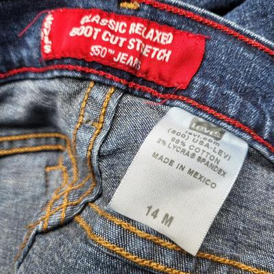 Women's Levi's 550 Classic Relaxrd Boot Cut Jeans Size 14M