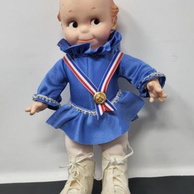 Vintage Kewpie Ice Skating Doll 11.5"