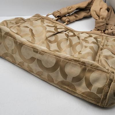 Coach Parker Tan Signaure Shoulder Bag