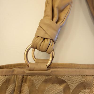 Coach Parker Tan Signaure Shoulder Bag