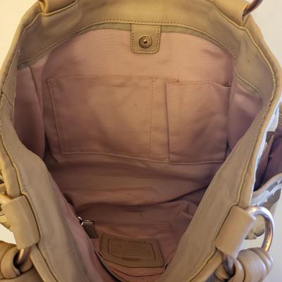 Coach Parker Tan Signaure Shoulder Bag