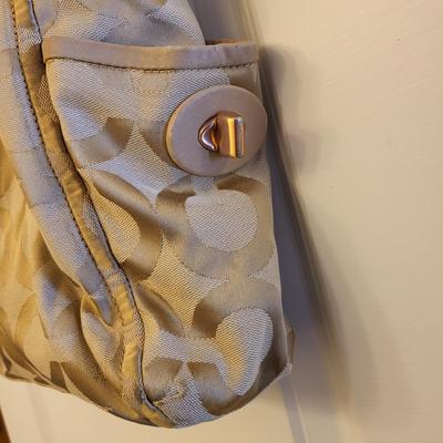 Coach Parker Tan Signaure Shoulder Bag