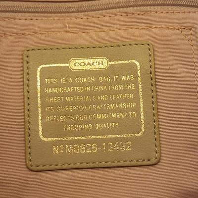Coach Parker Tan Signaure Shoulder Bag