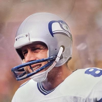 Vintage Steve Largent Photo Plaque