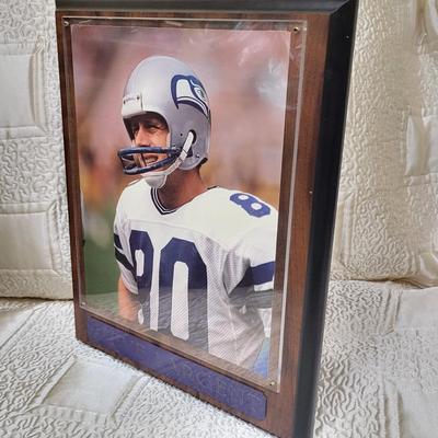 Vintage Steve Largent Photo Plaque